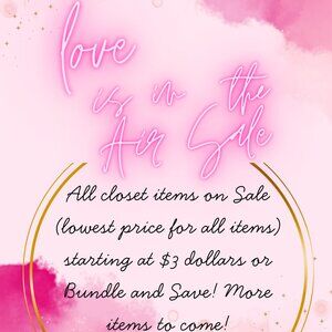 Love is in the Air Sale!!!!!